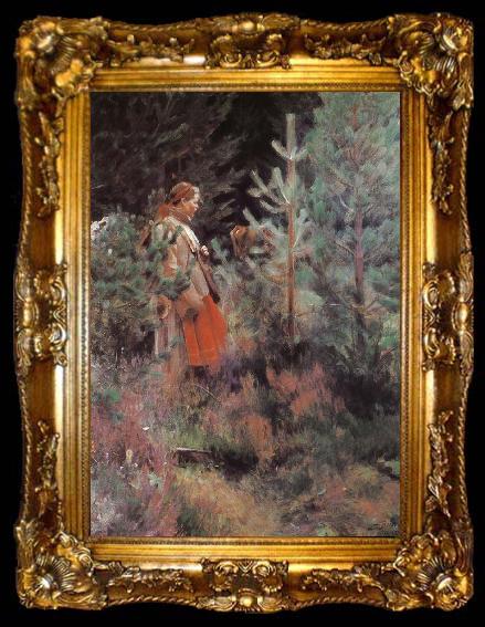 framed  Anders Zorn Shepherdess, ta009-2